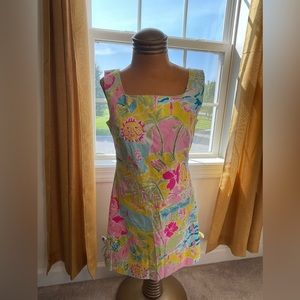 Flawed** Lilly Pulitzer “Lillywood 2004” shift dress